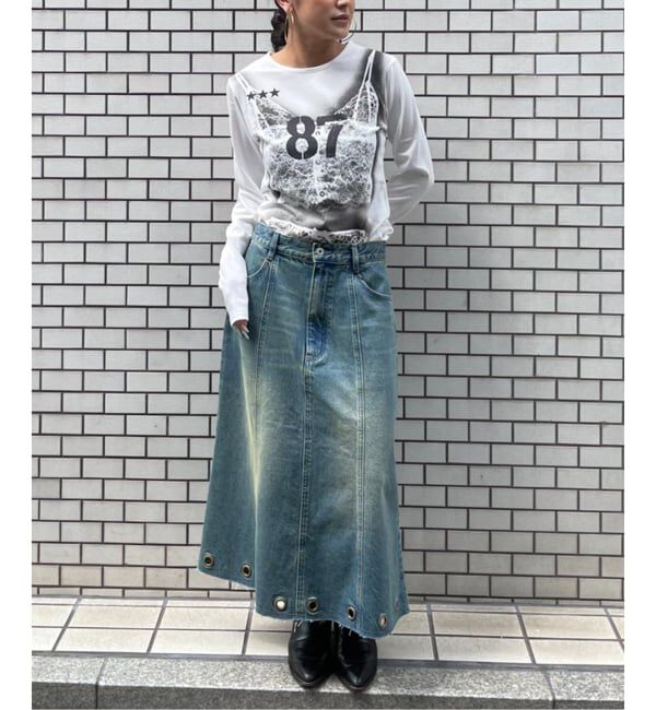 Oriens JOURNAL STANDARD「レースプリントTシャツ」|Tシャツ・カットソー|