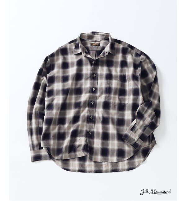 J.S.Homestead「J.S.Homestead / ディファレンス オンブレ チェック シャツ」|シャツ・ブラウス|