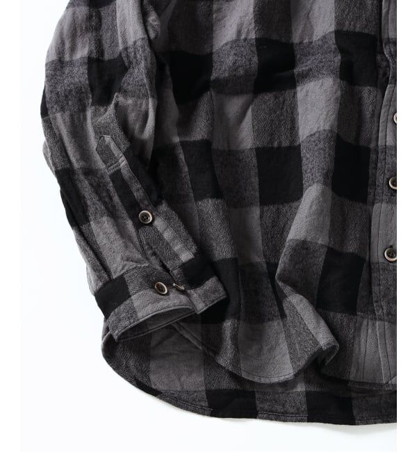 J.S.Homestead「J.S.Homestead / バッファロー プレイド スタンド ウールシャツ」|シャツ・ブラウス|