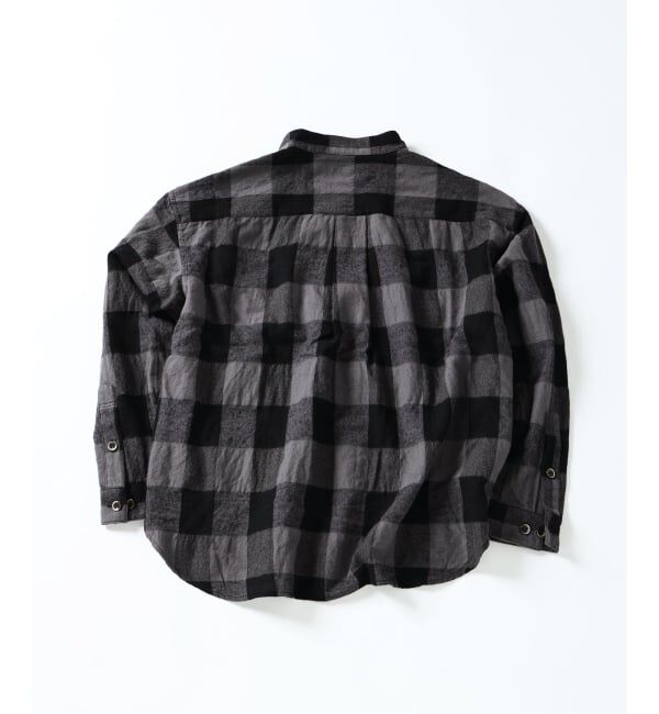 J.S.Homestead「J.S.Homestead / バッファロー プレイド スタンド ウールシャツ」|シャツ・ブラウス|