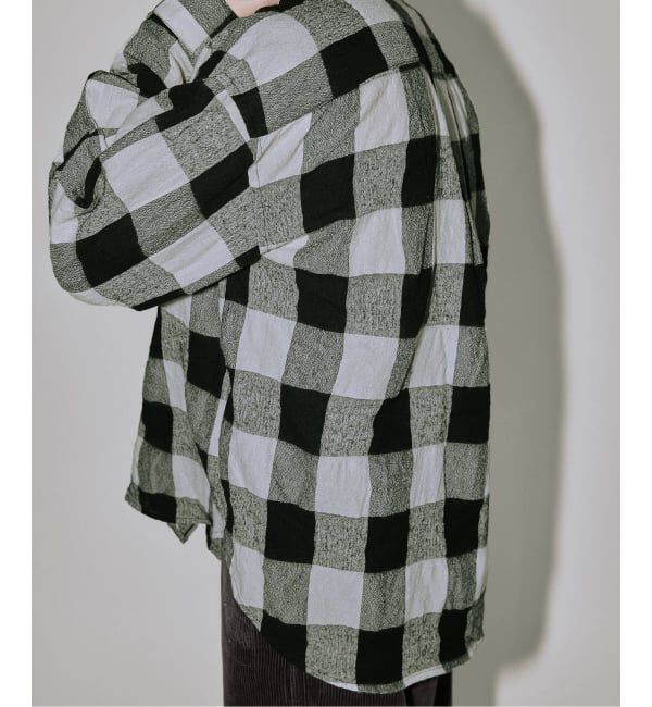 J.S.Homestead「J.S.Homestead / バッファロー プレイド スタンド ウールシャツ」|シャツ・ブラウス|