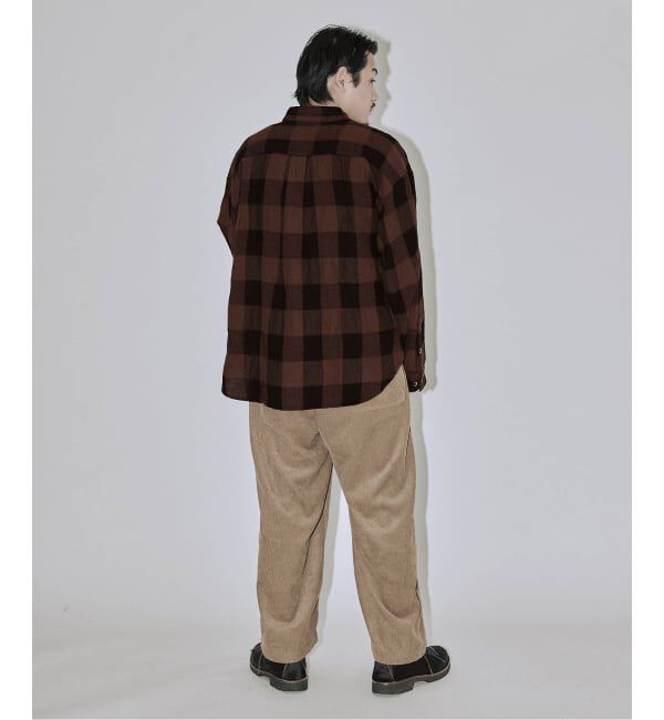 J.S.Homestead「J.S.Homestead / バッファロー プレイド スタンド ウールシャツ」|シャツ・ブラウス|