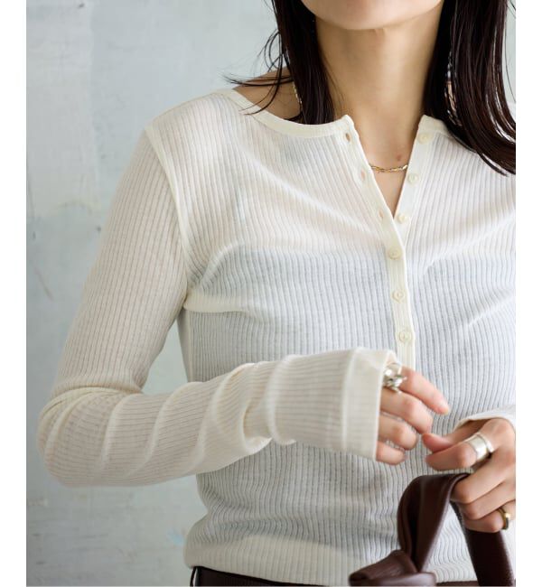 JOURNAL STANDARD「《追加2》シアーテレコヘンリーネックプルオーバー」|Tシャツ・カットソー|