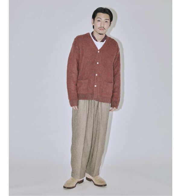 J.S.Homestead「J.S.Homestead / アルパカ 混 ヘザー カーディガン」|カーディガン|