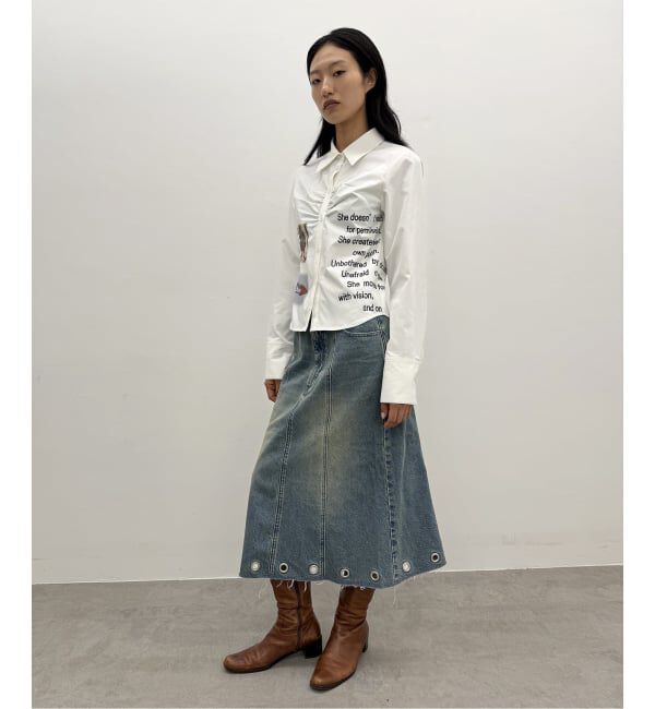 Oriens JOURNAL STANDARD「プリントギャザーシャツ」|シャツ・ブラウス|