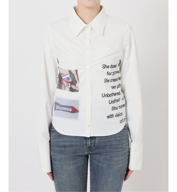 Oriens JOURNAL STANDARD「プリントギャザーシャツ」|シャツ・ブラウス|