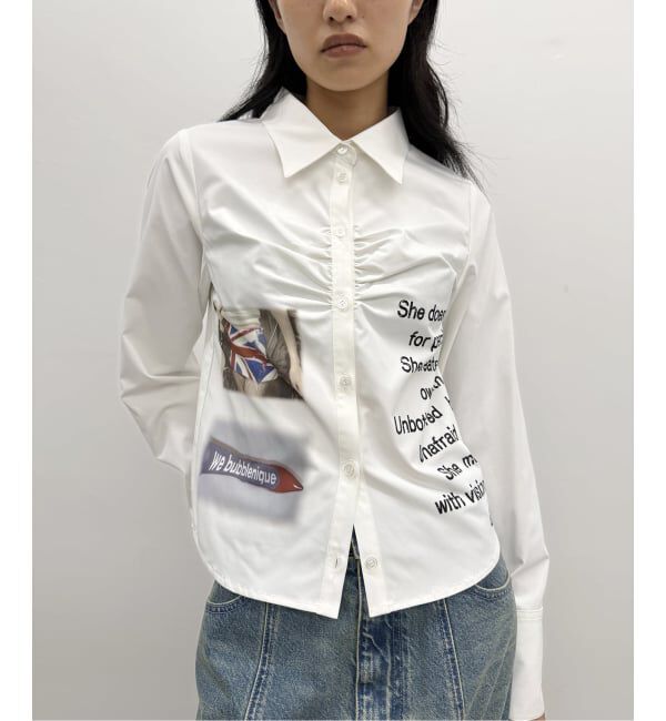 Oriens JOURNAL STANDARD「プリントギャザーシャツ」|シャツ・ブラウス|