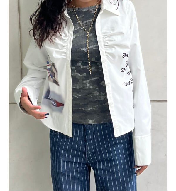 Oriens JOURNAL STANDARD「プリントギャザーシャツ」|シャツ・ブラウス|