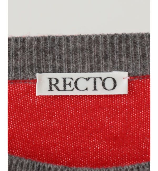 journal standard L'essage「【RECTO/レクト】CONTRAST LAYERED V-NECK KNIT TOP：ニット」|ニット・セーター|