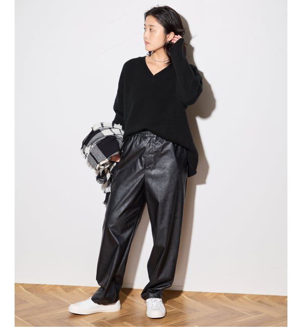 journal standard L'essage「【R2W/アールツーダブリュー】CECILY CASH LOOSE V NECK KN：ニット」|ニット・セーター|