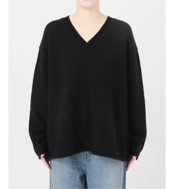 journal standard L'essage「【R2W/アールツーダブリュー】CECILY CASH LOOSE V NECK KN：ニット」|ニット・セーター|