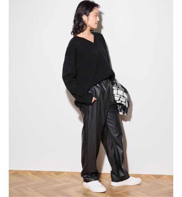 journal standard L'essage「【R2W/アールツーダブリュー】CECILY CASH LOOSE V NECK KN：ニット」|ニット・セーター|