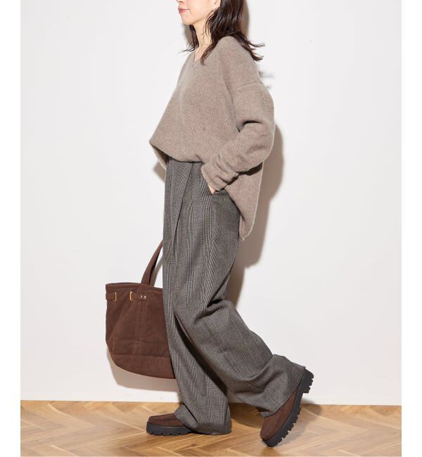 journal standard L'essage「【R2W/アールツーダブリュー】CECILY CASH LOOSE V NECK KN：ニット」|ニット・セーター|