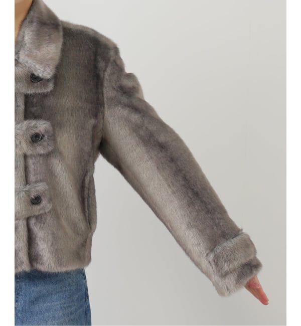 Oriens JOURNAL STANDARD「【OPEN YY / オープンワイワイ】 Woven FAUX FUR TAB TOGGLE JACKET YY254JK003G」|その他|