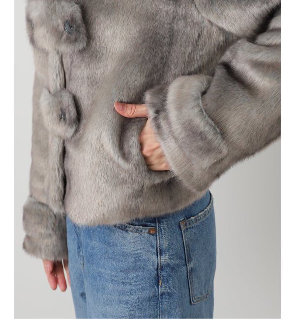 Oriens JOURNAL STANDARD「【OPEN YY / オープンワイワイ】 Woven FAUX FUR TAB TOGGLE JACKET YY254JK003G」|その他|