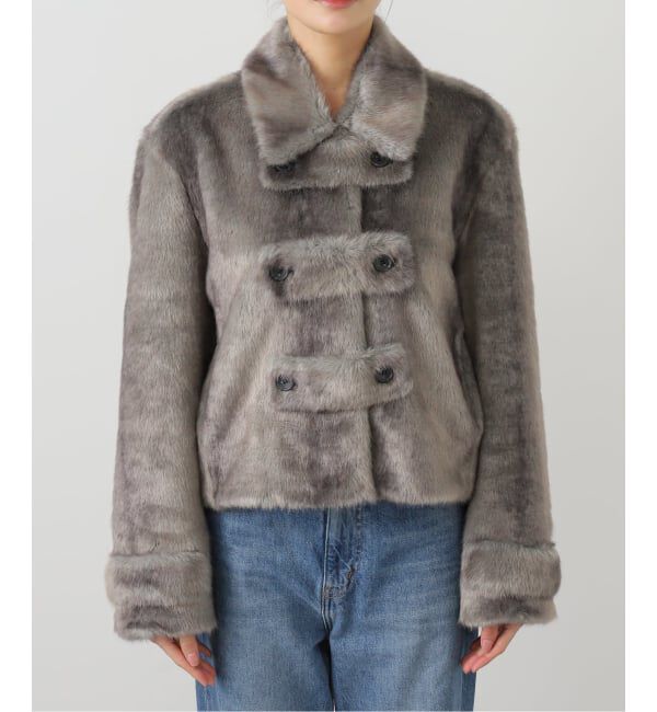 Oriens JOURNAL STANDARD「【OPEN YY / オープンワイワイ】 Woven FAUX FUR TAB TOGGLE JACKET YY254JK003G」|その他|