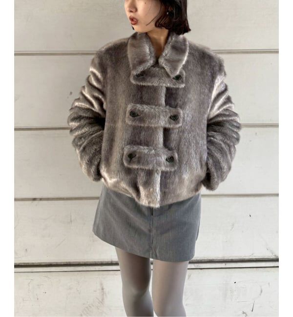 Oriens JOURNAL STANDARD「【OPEN YY / オープンワイワイ】 Woven FAUX FUR TAB TOGGLE JACKET YY254JK003G」|その他|