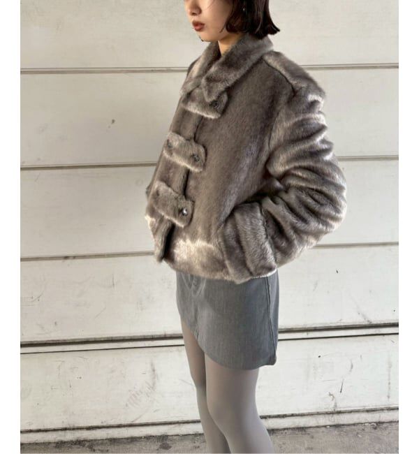 Oriens JOURNAL STANDARD「【OPEN YY / オープンワイワイ】 Woven FAUX FUR TAB TOGGLE JACKET YY254JK003G」|その他|