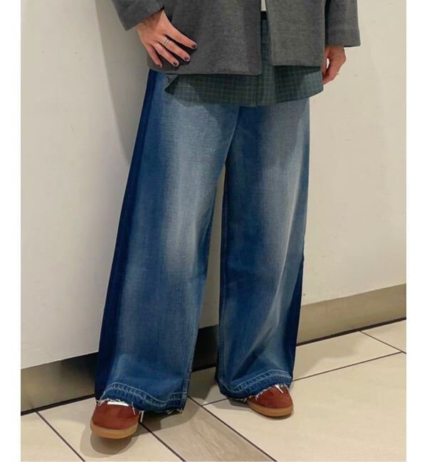 JOURNAL STANDARD「10.4OZ デニムラインパンツ」|デニム|