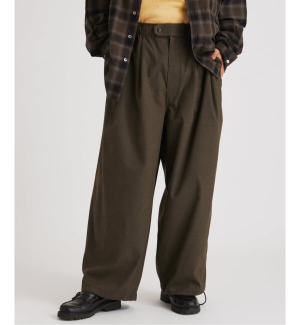 J.S.Homestead「J.S.Homestead / エコ ドライ TR エア クルー パンツ」|スラックス|カーキ