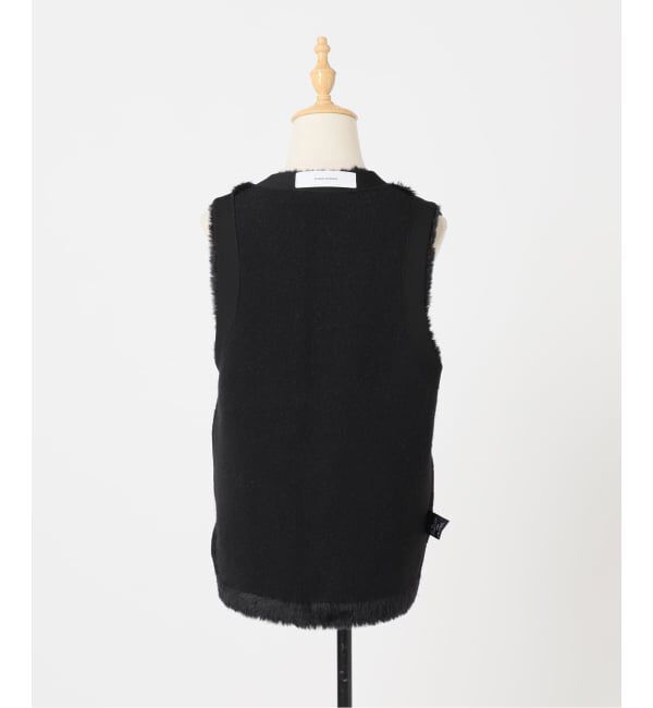 WEB限定追加3》ダブルフェイスフェザークルーネックベスト（JOURNAL