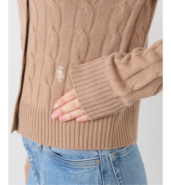 journal standard L'essage「【SPORTY&RICH/スポーティアンドリッチ】SRC Cableknit Cashmere Cardigan」|カーディガン|