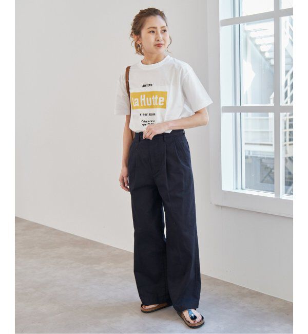 Spick and Span「《WEB限定追加》La Hutte / ラ ユット 60/2シルケット天竺Tee」|Tシャツ・カットソー|