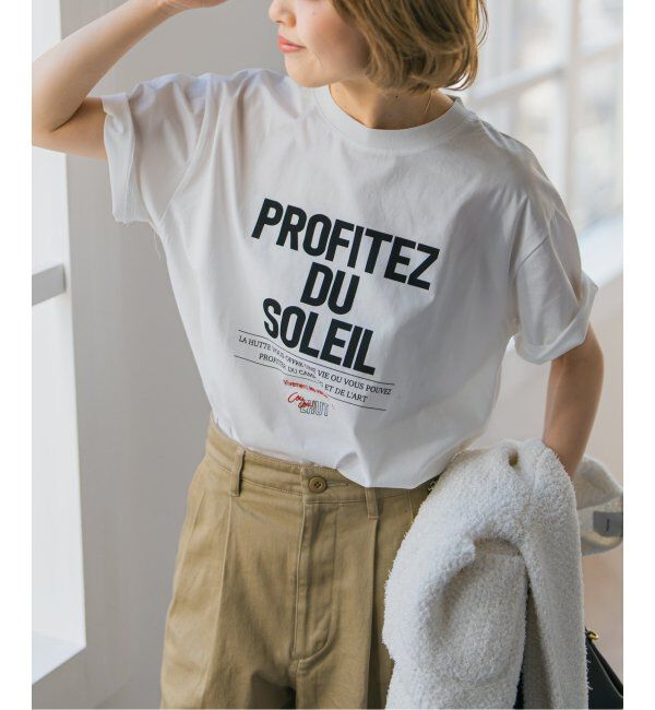 Spick and Span「《WEB限定追加》La Hutte / ラ ユット 60/2シルケット天竺Tee」|Tシャツ・カットソー|