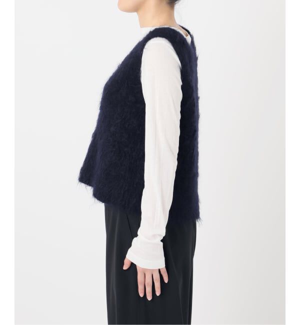 Spick and Span「モヘヤ混ファーニットベスト」|ベスト・ジレ|