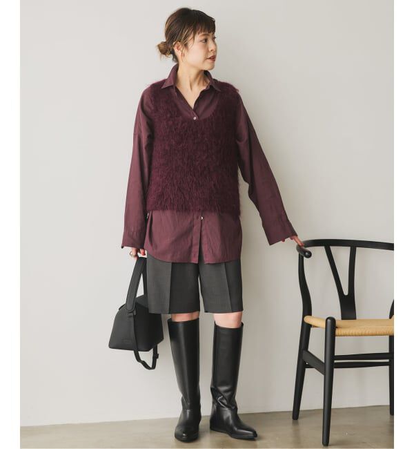 Spick and Span「モヘヤ混ファーニットベスト」|ベスト・ジレ|