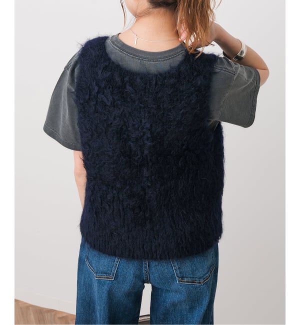 Spick and Span「モヘヤ混ファーニットベスト」|ベスト・ジレ|