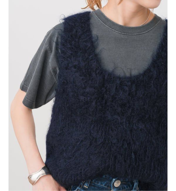 Spick and Span「モヘヤ混ファーニットベスト」|ベスト・ジレ|