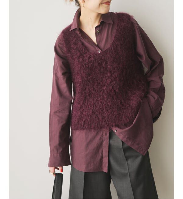 Spick and Span「モヘヤ混ファーニットベスト」|ベスト・ジレ|