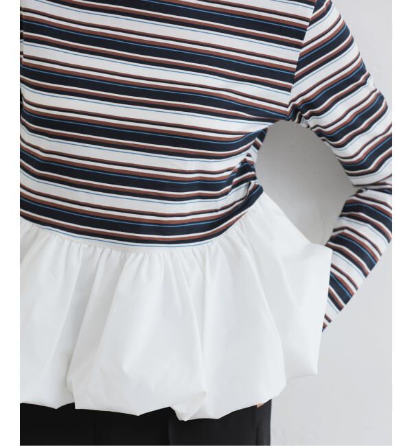 U by SPICK&SPAN「ボーダードッキングプルオーバー」|Tシャツ・カットソー|