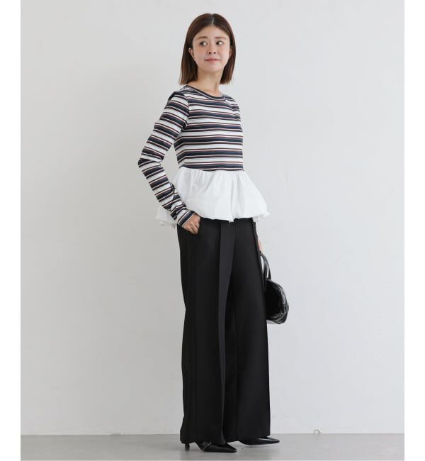 U by SPICK&SPAN「ボーダードッキングプルオーバー」|Tシャツ・カットソー|