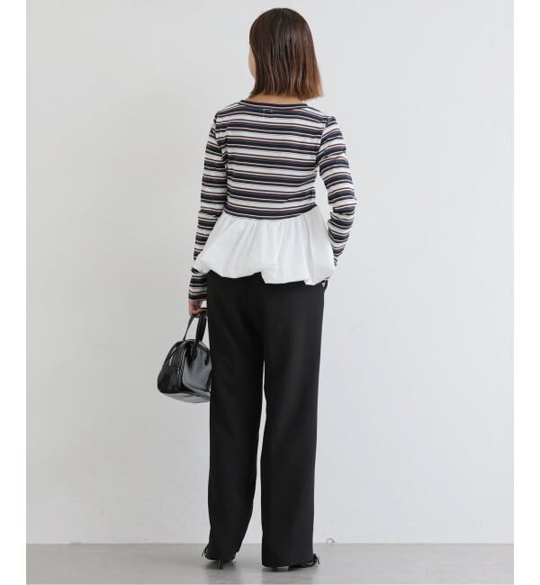 U by SPICK&SPAN「ボーダードッキングプルオーバー」|Tシャツ・カットソー|