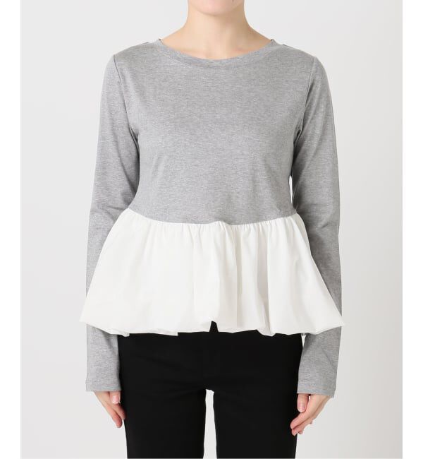 U by SPICK&SPAN「ボーダードッキングプルオーバー」|Tシャツ・カットソー|