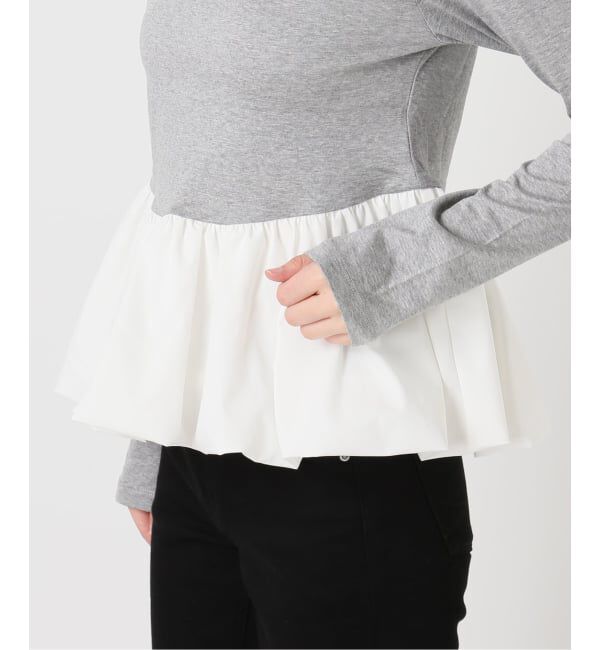 U by SPICK&SPAN「ボーダードッキングプルオーバー」|Tシャツ・カットソー|