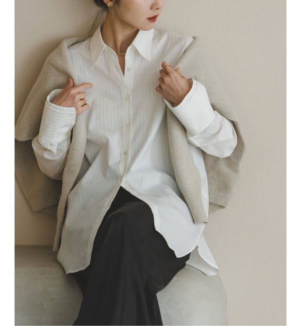 NOBLE「ダブルカフスデザインシャツ」|シャツ・ブラウス|ホワイト A