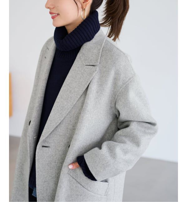 FRAMeWORK「≪追加≫SUPER160'sダブルブレストコート 3」|チェスターコート|