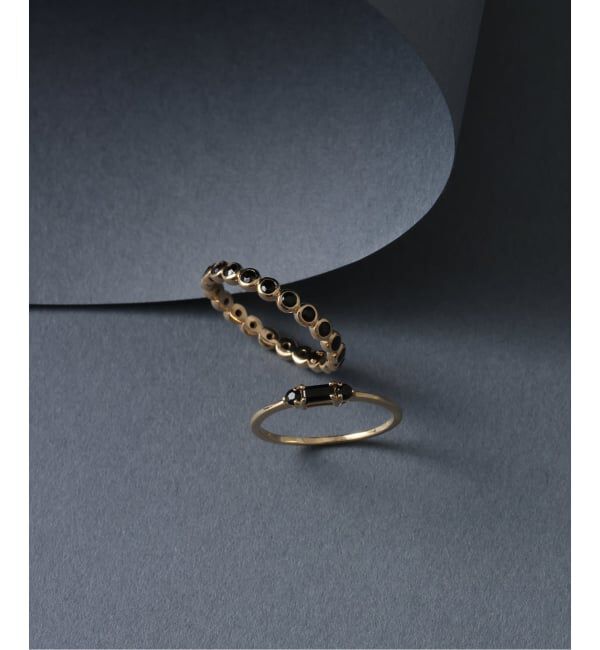 Lilas by Spick&Span「オニキスフクリンフルエタニティーリング K10」|リング|