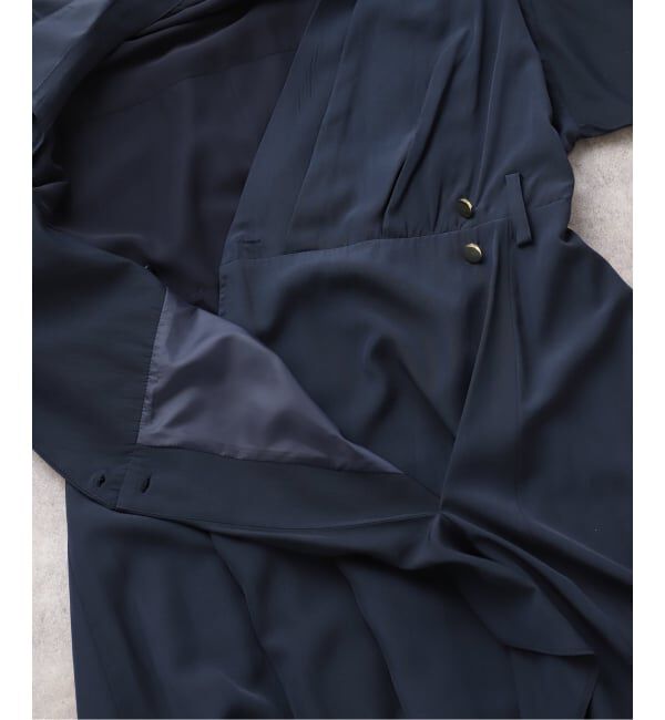  「【洗える】カシュクールシャツワンピース」|ワンピース|