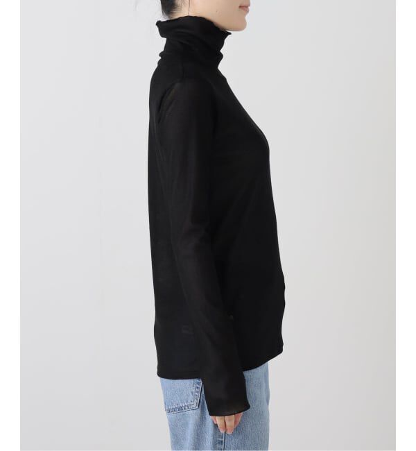  「【洗える】フロックチュールスタンドプルオーバー」|Tシャツ・カットソー|