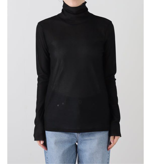  「【洗える】フロックチュールスタンドプルオーバー」|Tシャツ・カットソー|