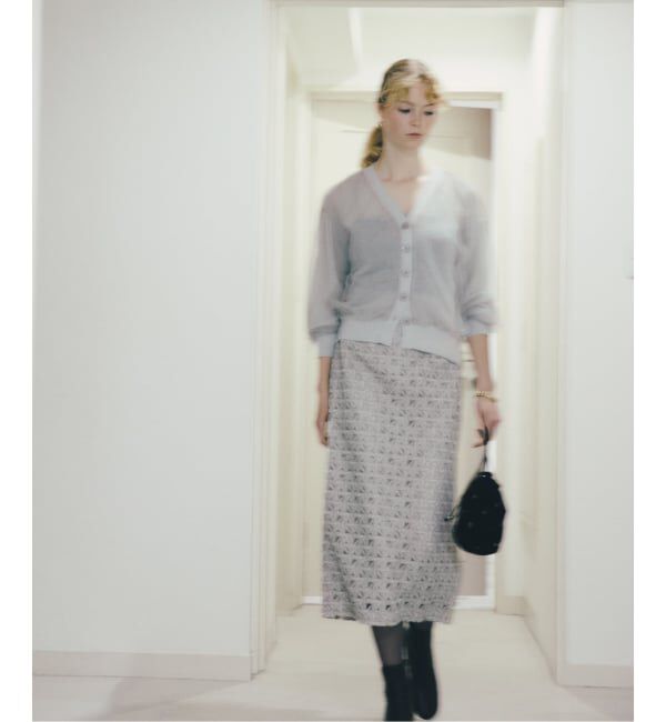  「アルパカブレンドチュールカーディガン」|カーディガン|