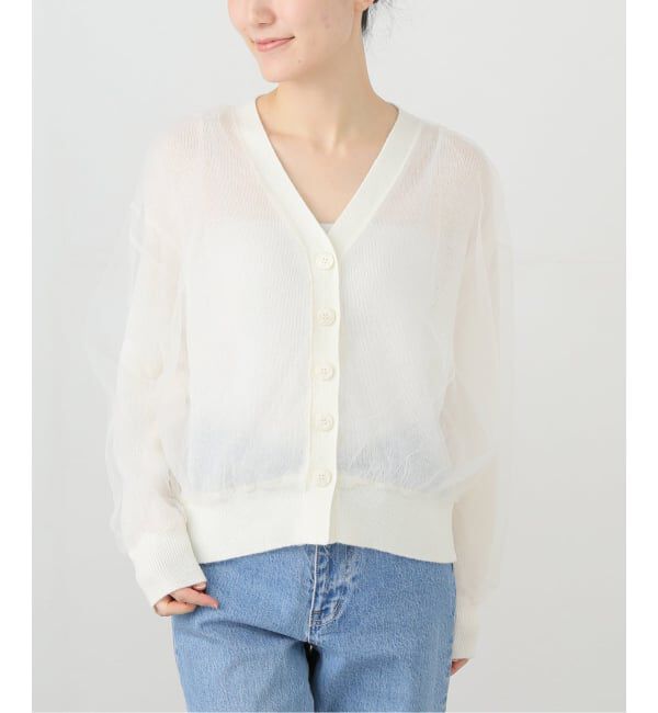  「アルパカブレンドチュールカーディガン」|カーディガン|