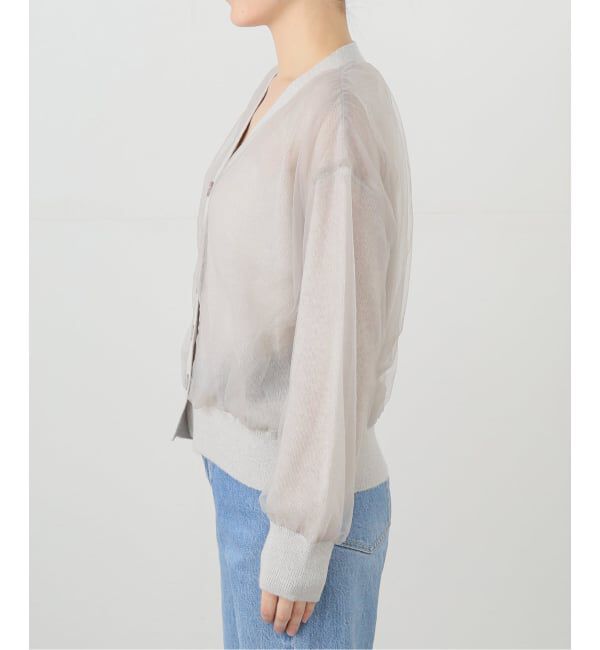  「アルパカブレンドチュールカーディガン」|カーディガン|