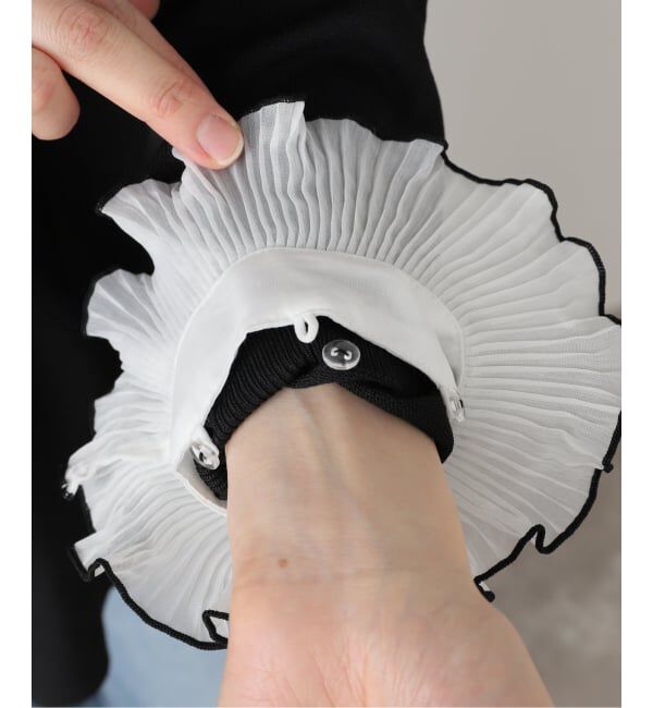  「【洗える】ペプラムニット」|カーディガン|