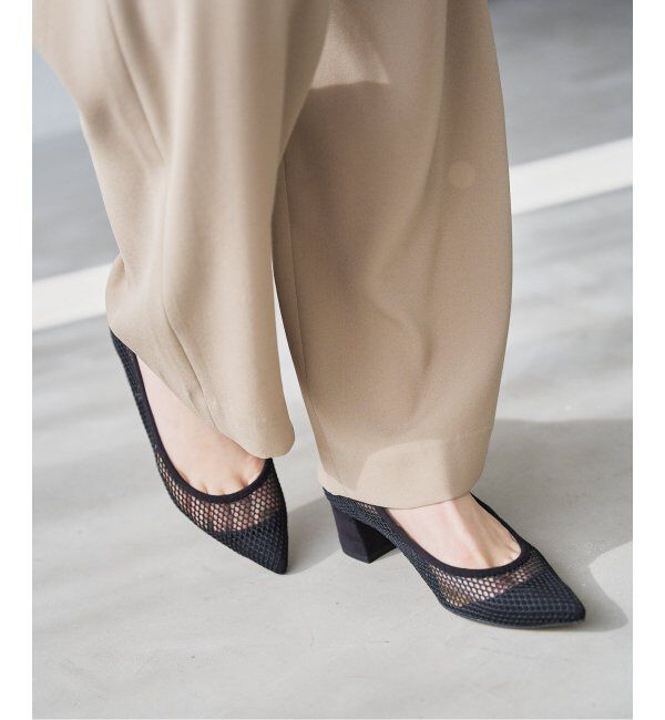  「《追加2》4.5cmポインテッドネットパンプス」|パンプス|