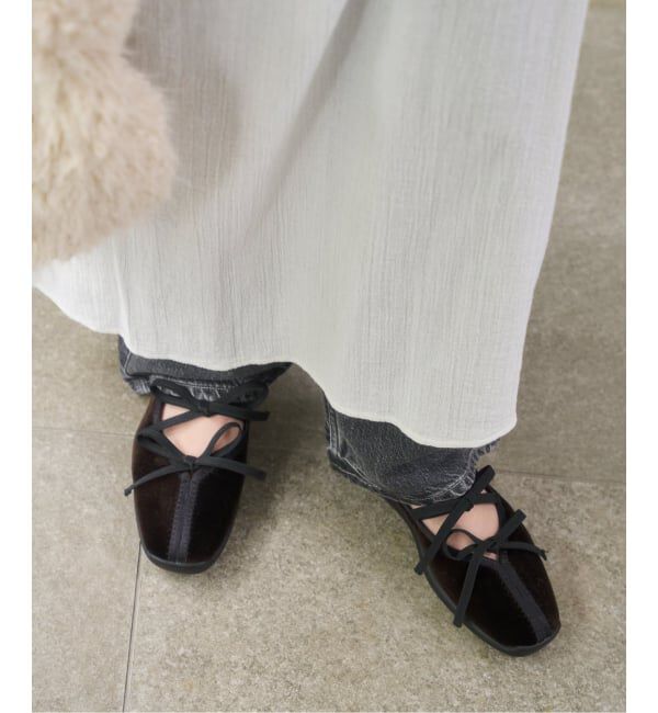  「《追加3》Lダブルリボンバレリーナ」|スニーカー|